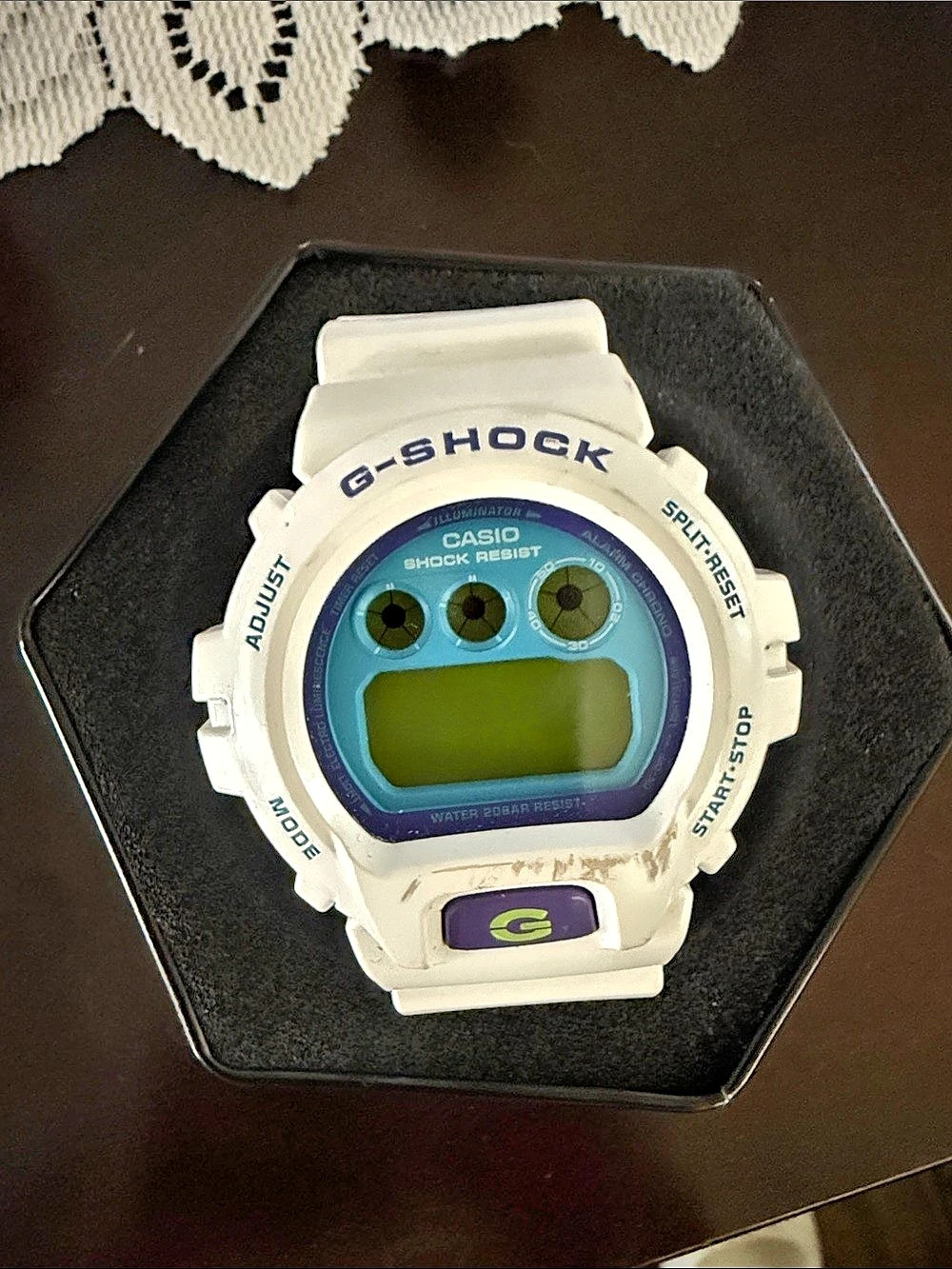 Casio G-Shock Digital Watch White Black